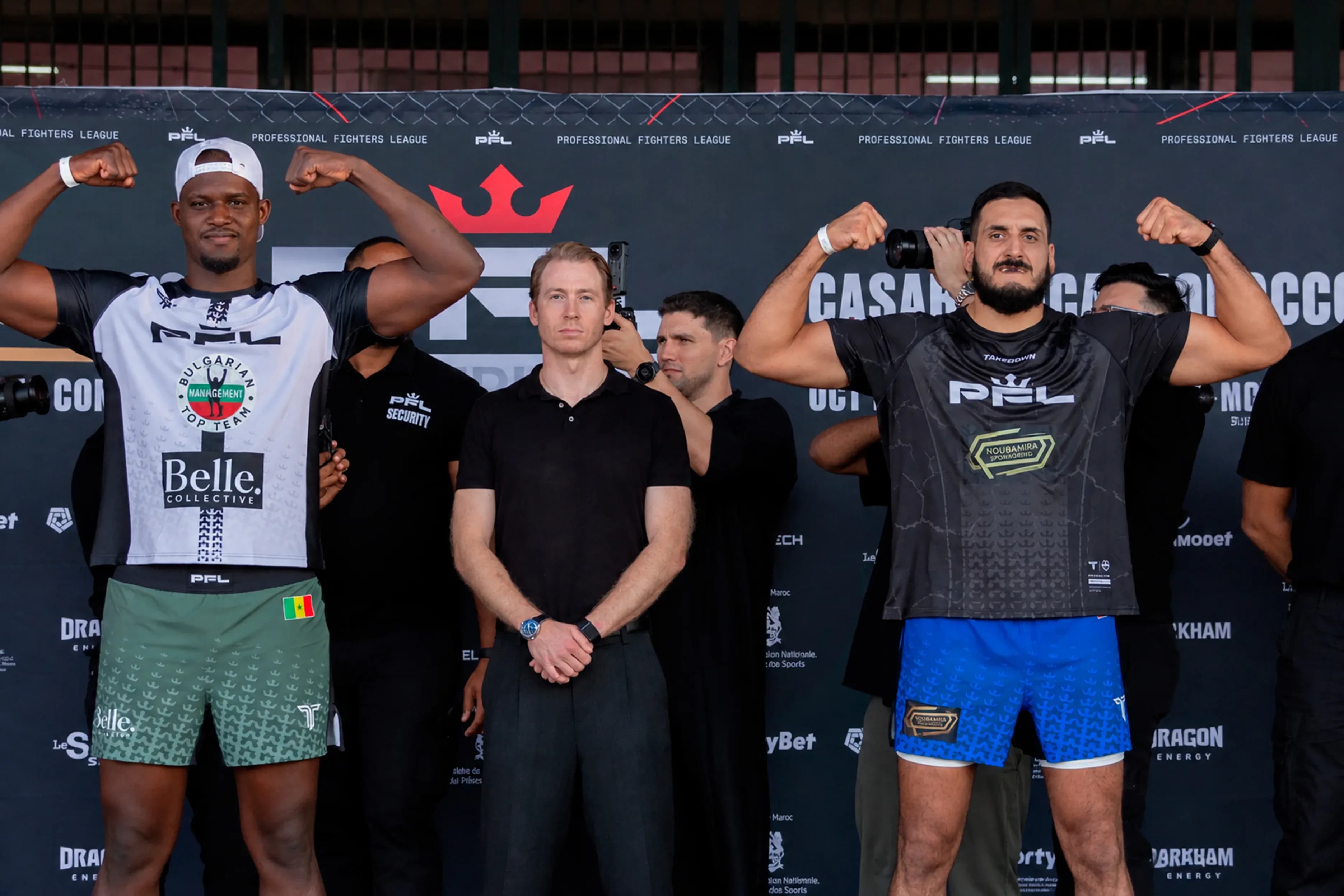 Image of Abdoulaye Kane and Badr Medkouri at PFL Africa: Morocco weigh-ins