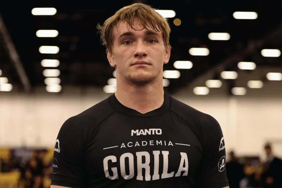 BJJ star Pawel Jaworski poses before he trains