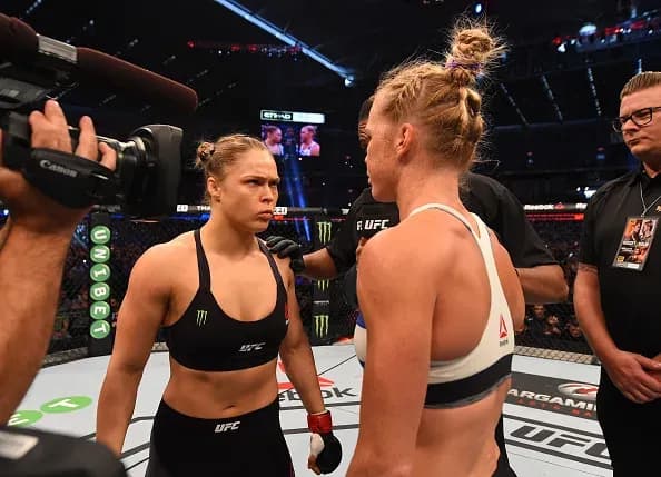 Ronda Rousey faces off with Holly Holm ahead of their UFC 193 headliner