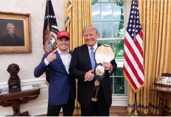 Colby Covington with President Donald Trump