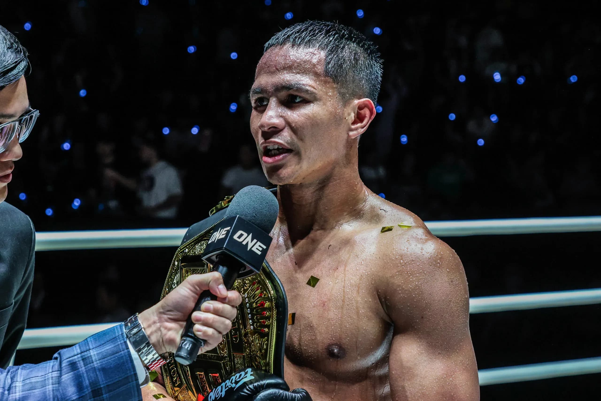 Superbon talks following his World Title win