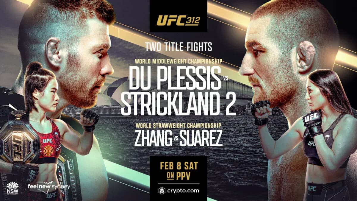UFC 312 - Official fight poster