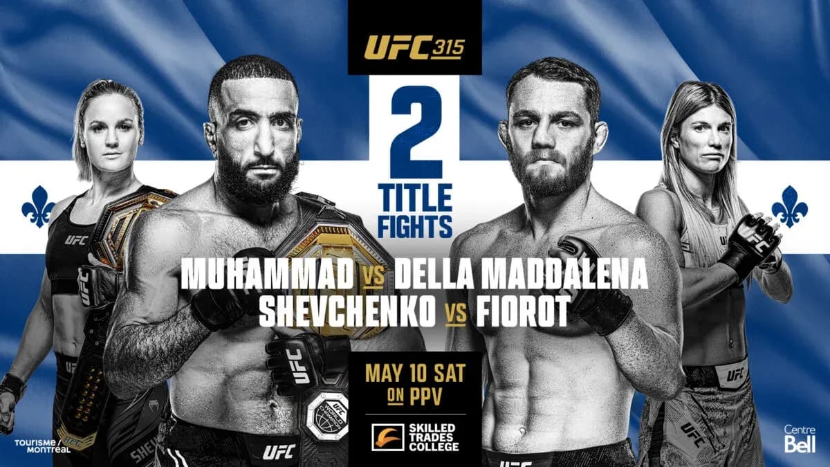 UFC 315 poster