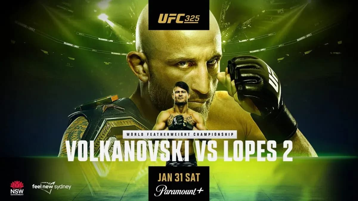 UFC 325 poster
