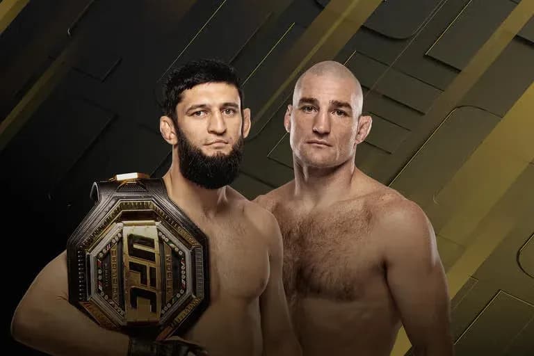 UFC 328 headliners Khamzat Chimaev and Sean Strickland