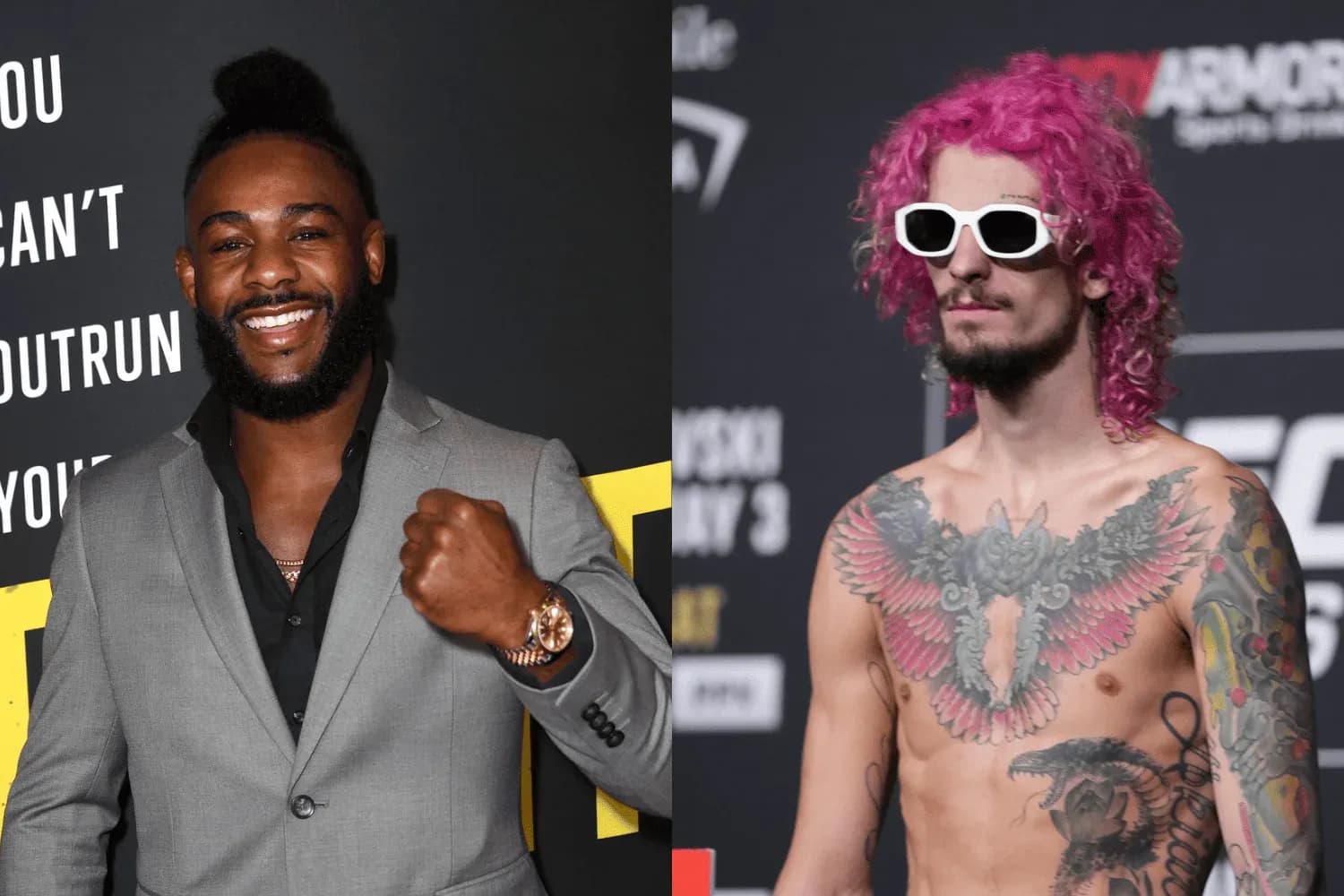 Aljamain Sterling (left) and Sean O'Malley(right)