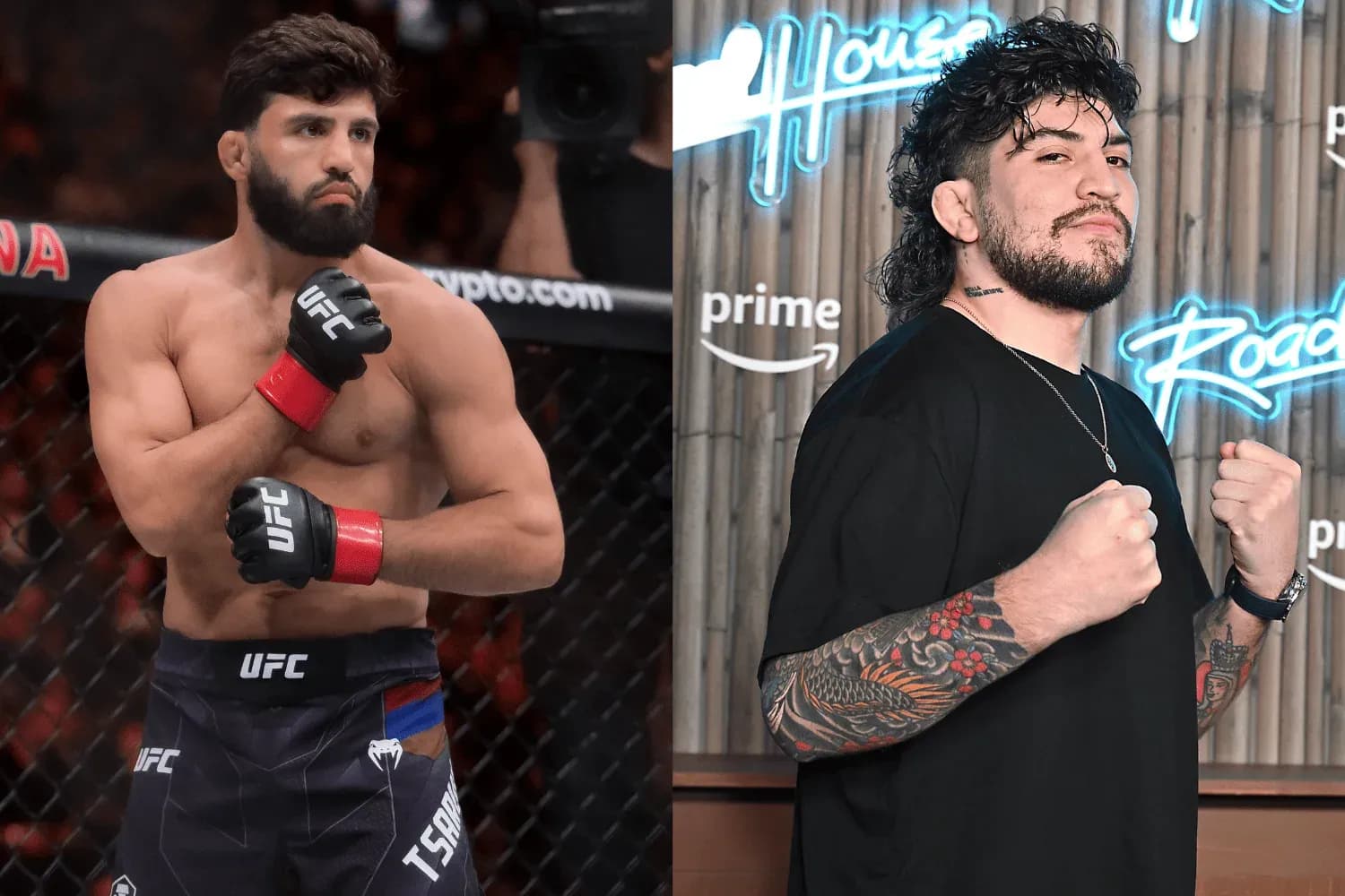 Arman Tsarukyan (left) and Dillon Danis (right)