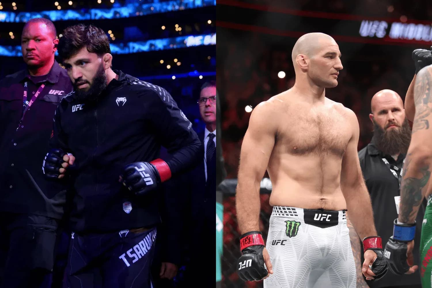 Arman Tsarukyan (left) and Sean Strickland (right) 