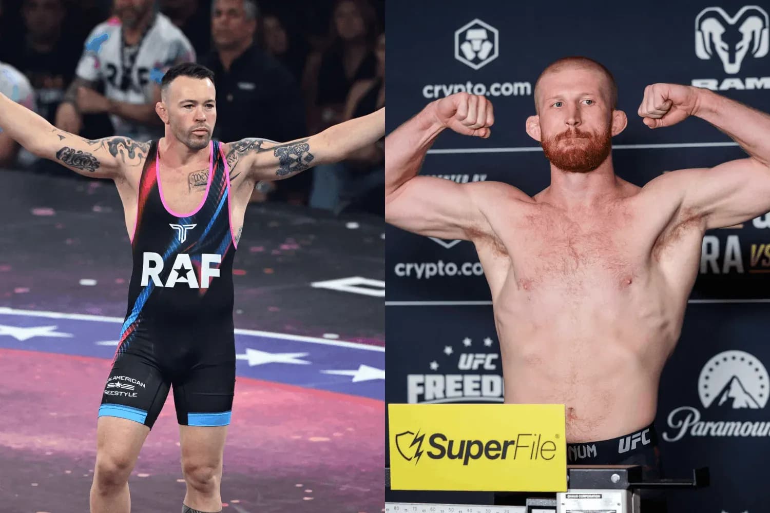 Colby Covington (left) and Bo Nickal (right)