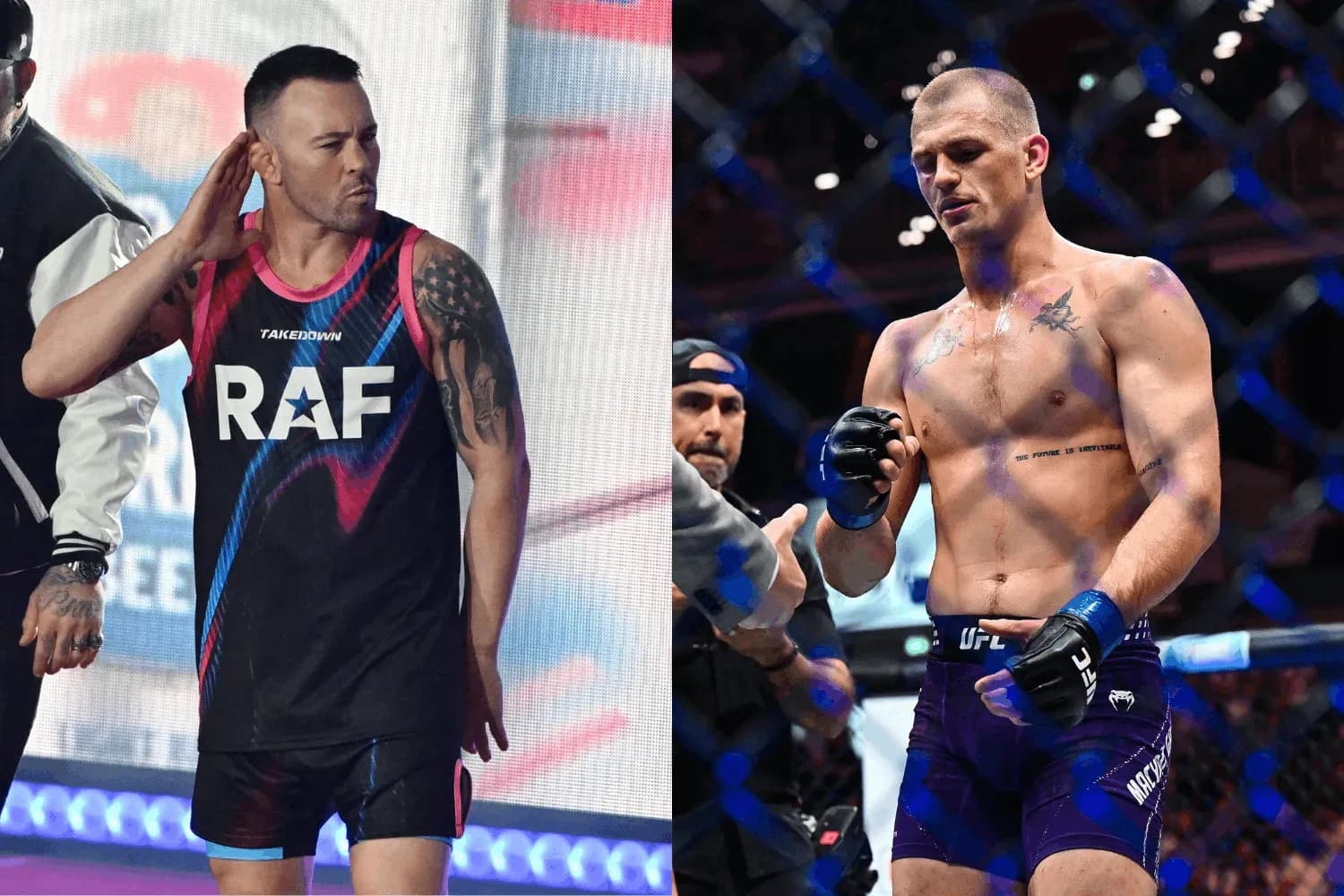 Colby Covington (left) and Ian Garry (right)