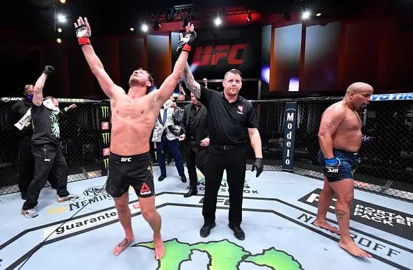 Stipe Miocic and Daniel Cormier