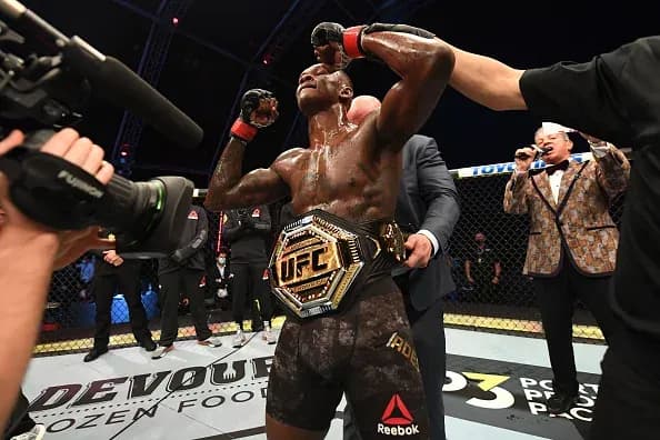 Israel Adesanya Promoted to BJJ Purple Belt