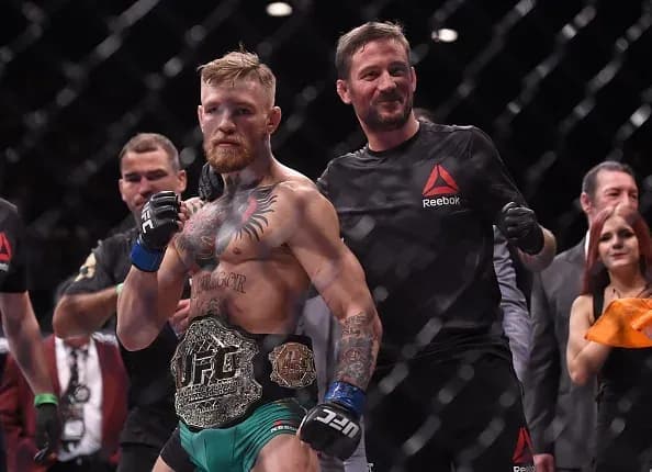 John Kavanagh and Conor McGregor