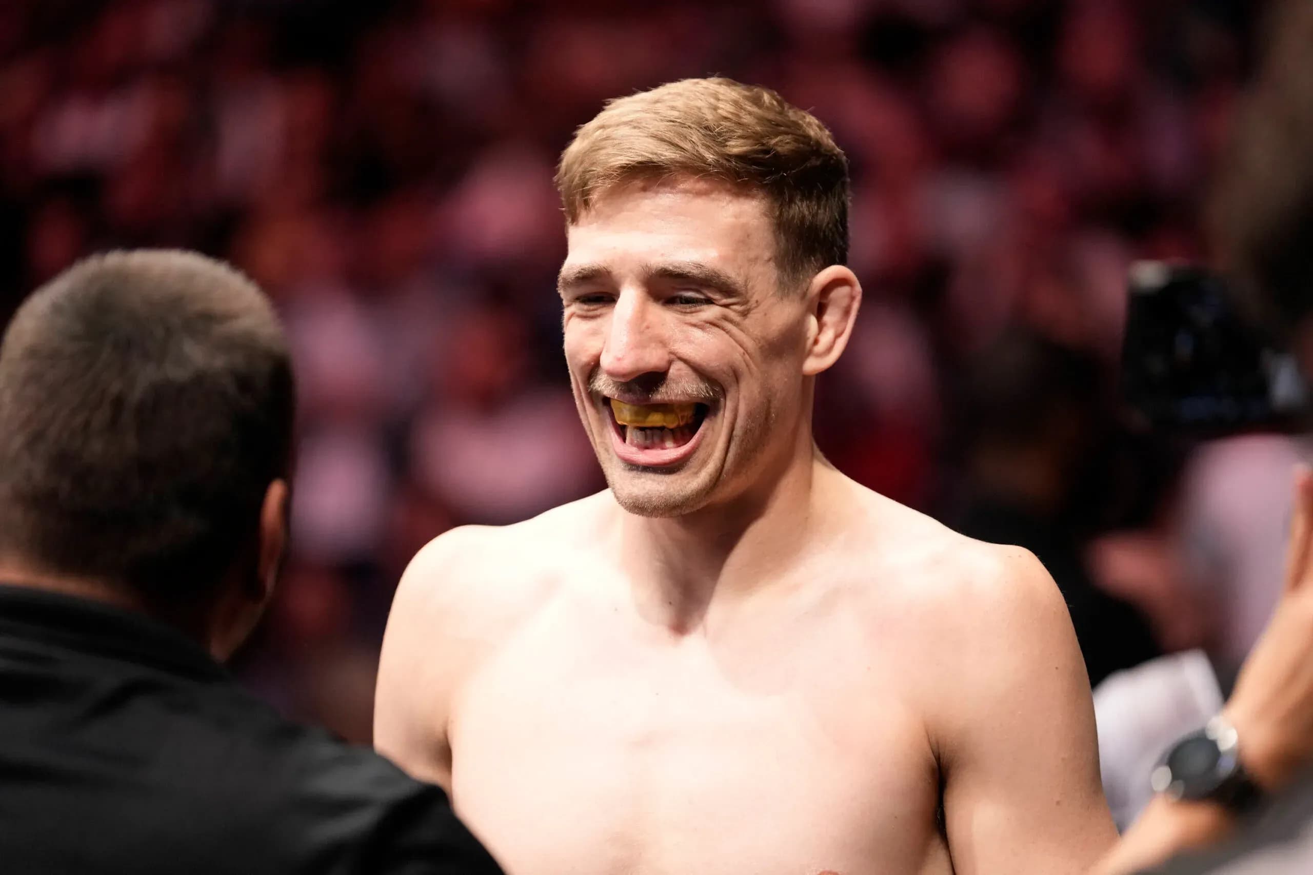 Kyle Daukaus, victorious Saturday night at UFC Shanghai.