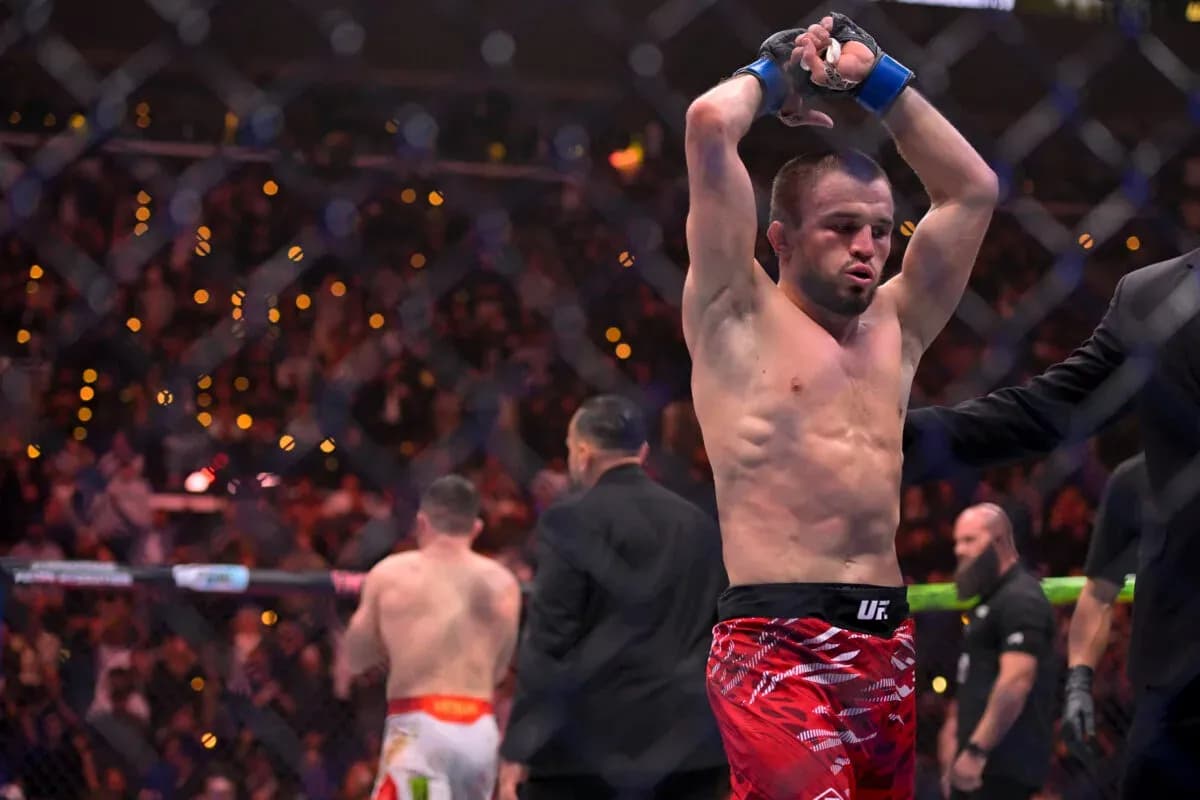 One of UFC 311's losers, Umar Nurmagomedov