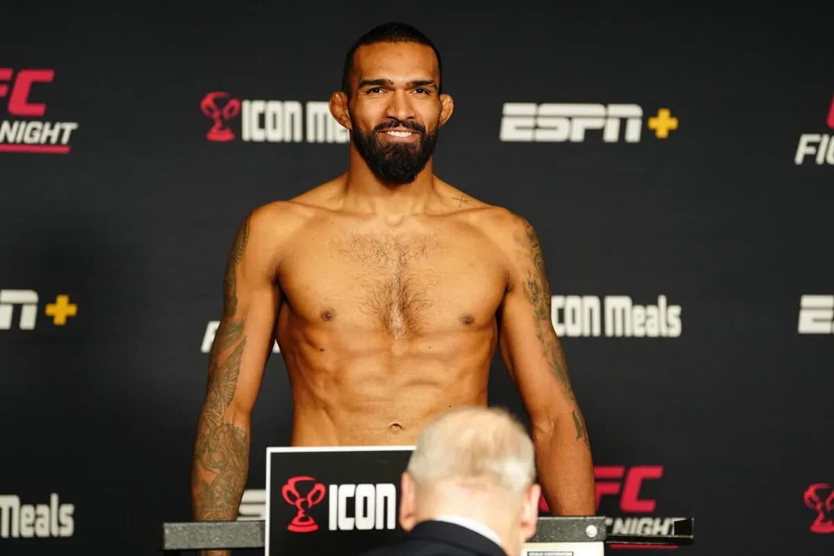 Brendson Ribero, due to fight Saturday on UFC 316's prelims.