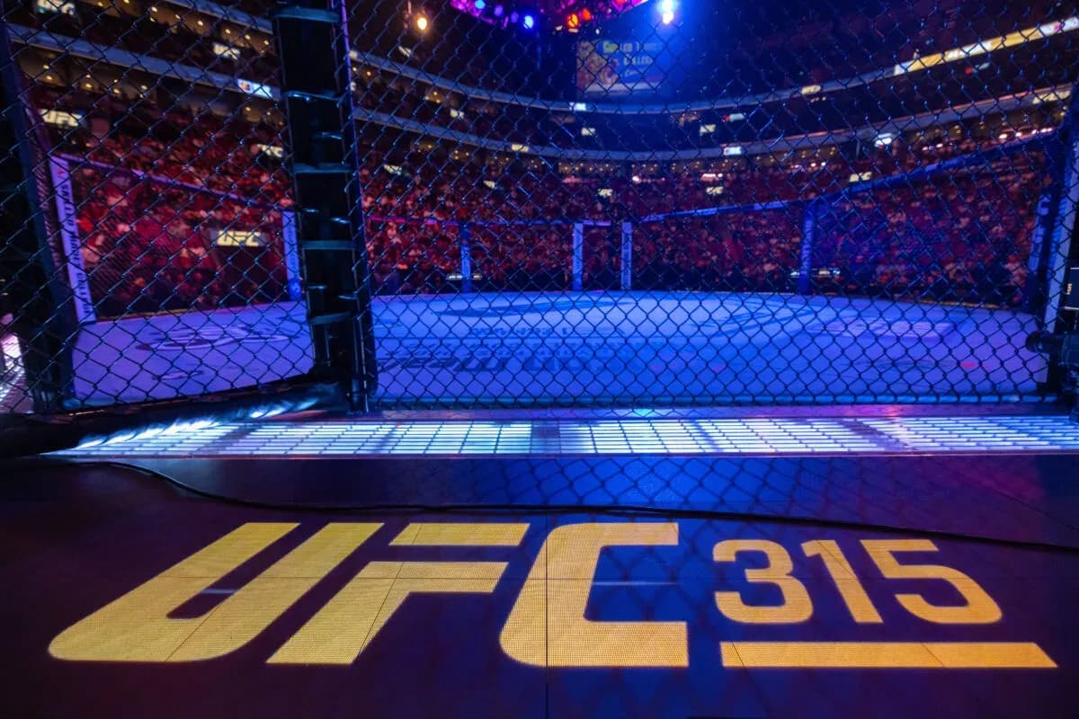 UFC 315 octagon