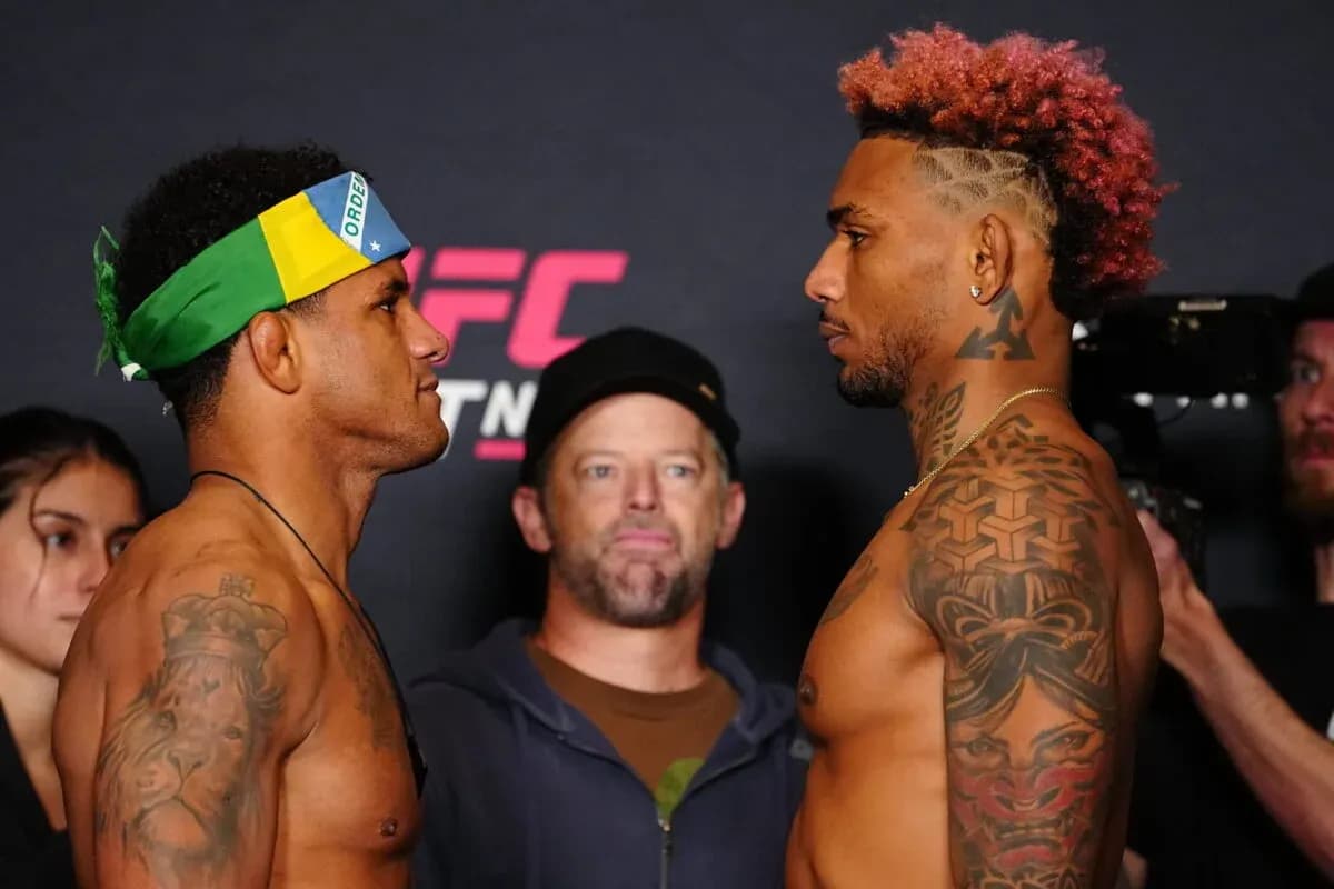 Gilbert Burns and Michael Morales, due to fight tonight at UFC Vegas 106