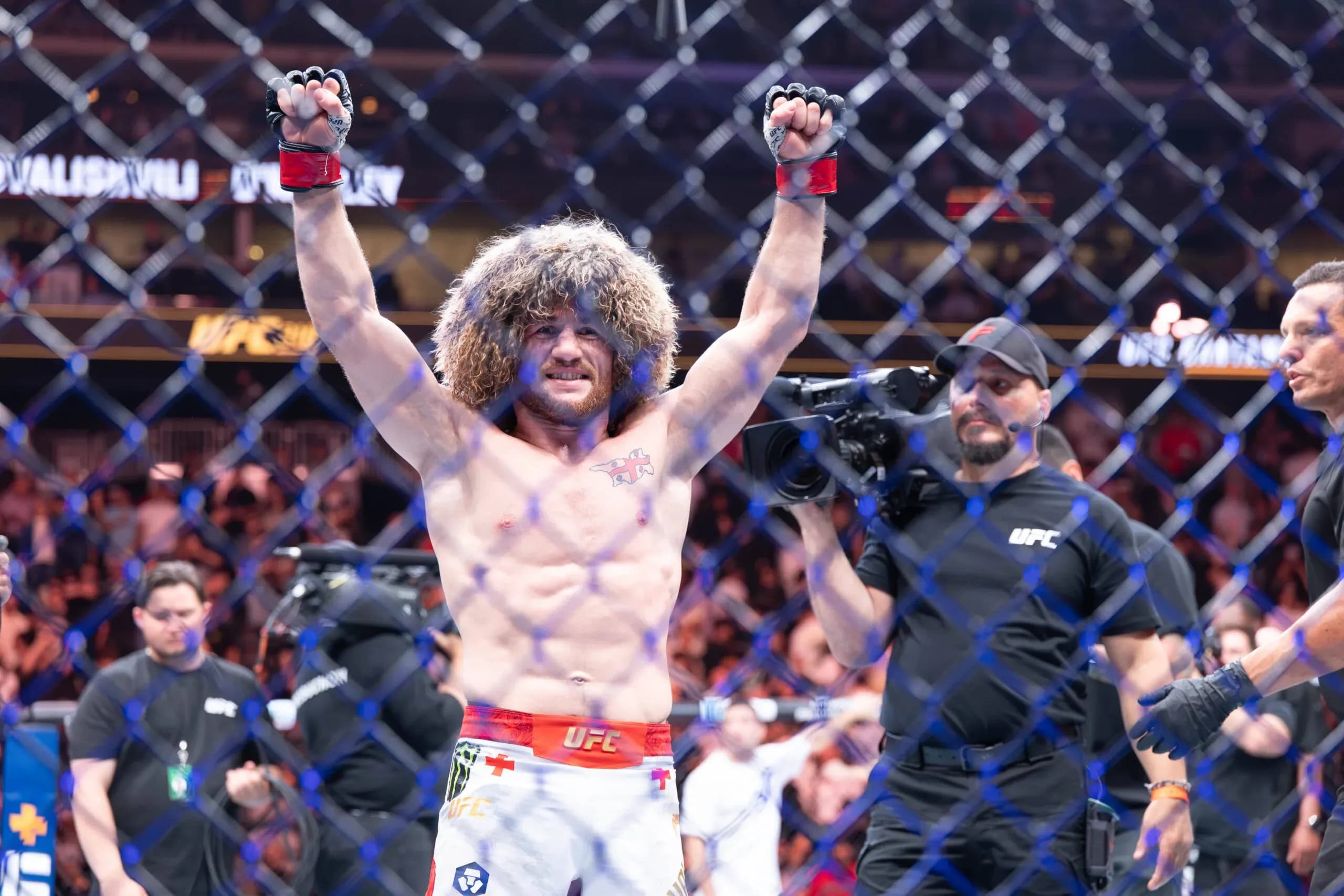 Merab Dvalishvili, fighting in UFC 320 Saturday.