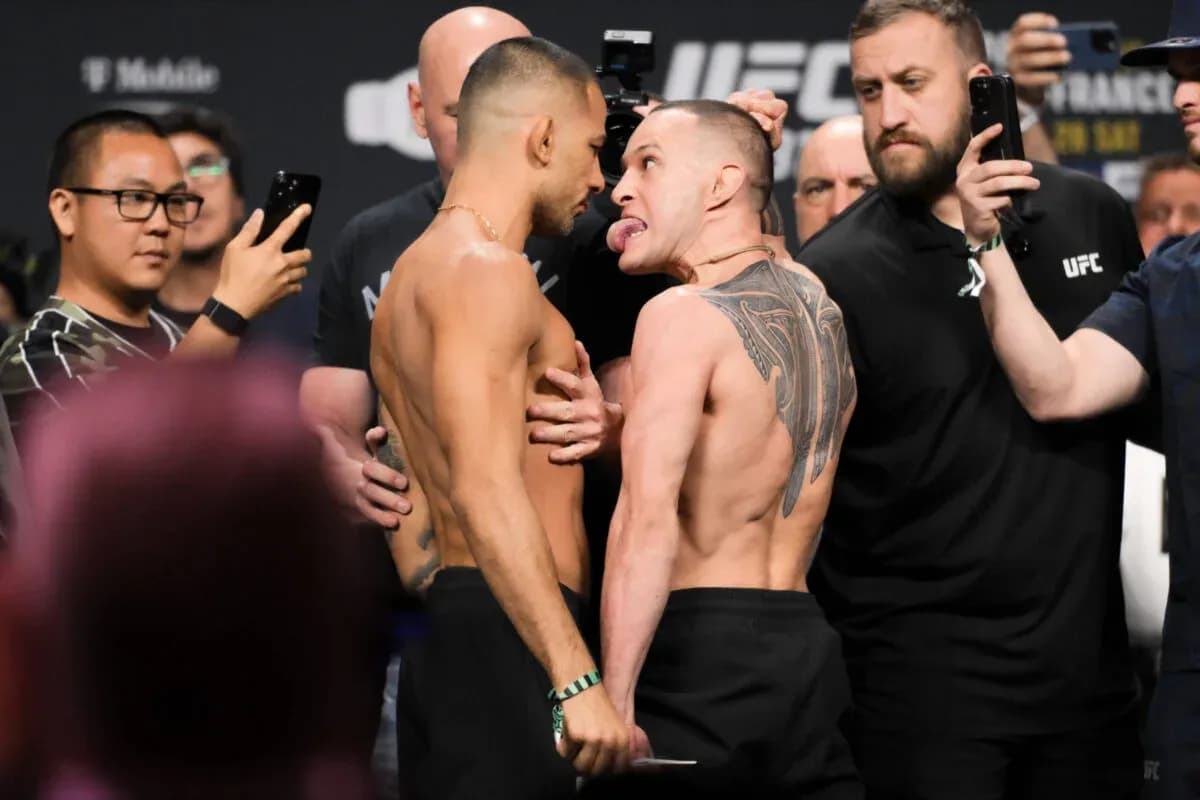 UFC 317 co-main event face off