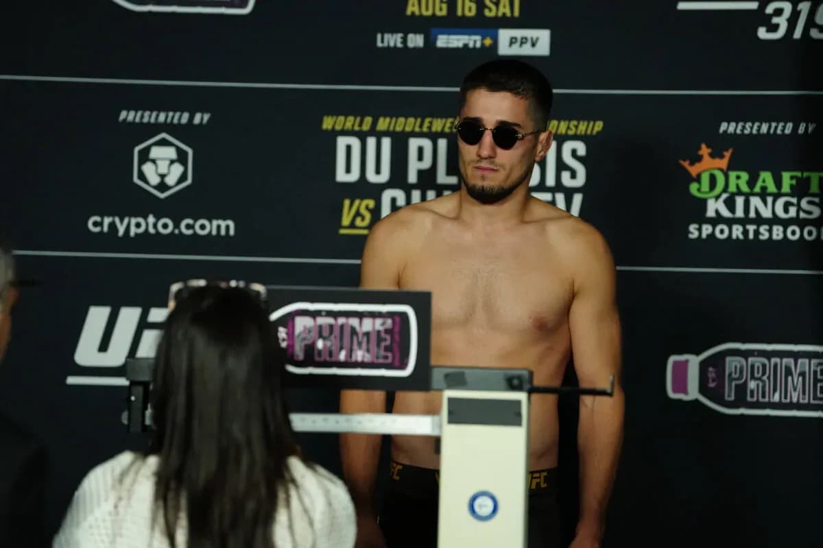 Baysangur Susurkaev, competing tonight at UFC 319.