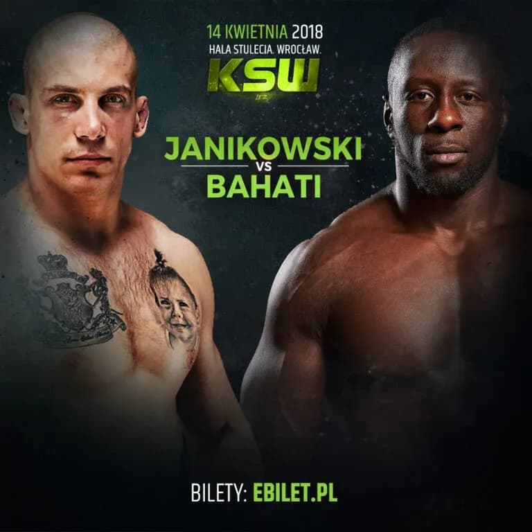 Damian Janikowski faces Yannick Bahati
