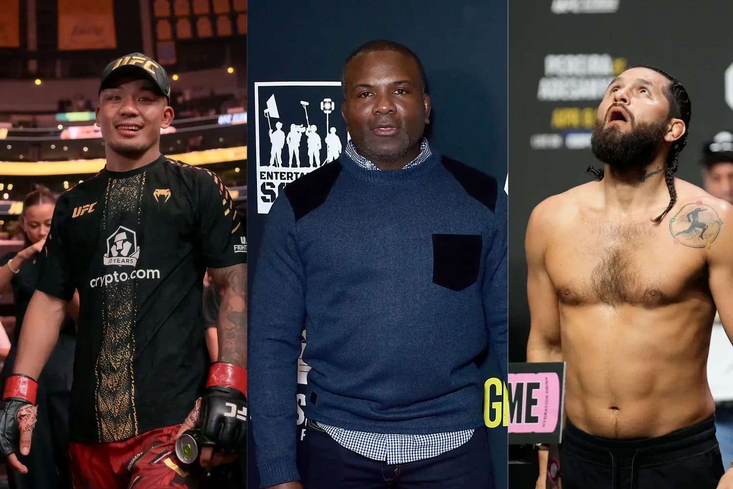 Joshua Van (left), Din Thomas (center), and Jorge Masvidal (right)