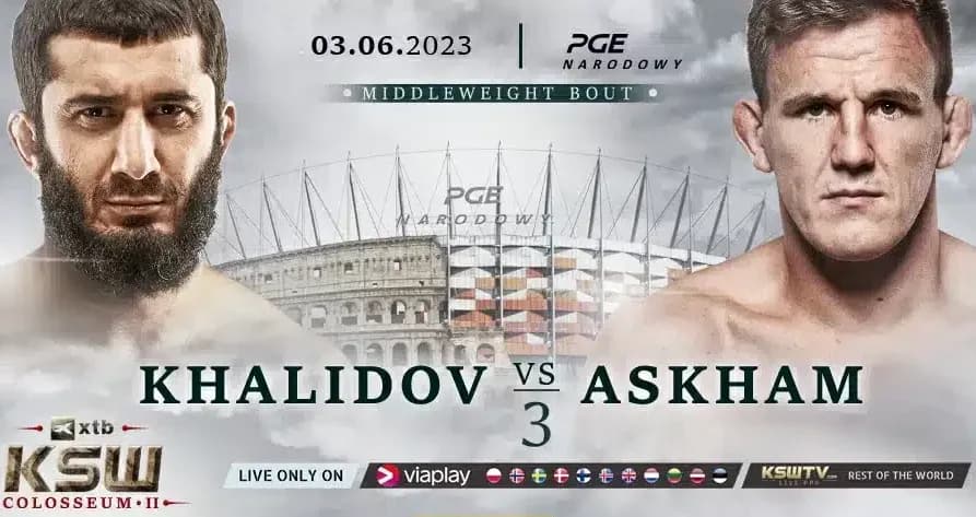 Mamed Khalidov takes on Scott Askham in the main event of KSW