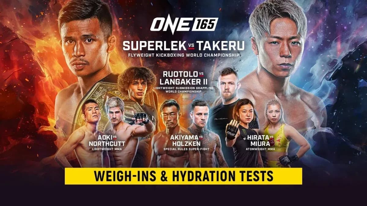 ONE 165 Weigh-Ins