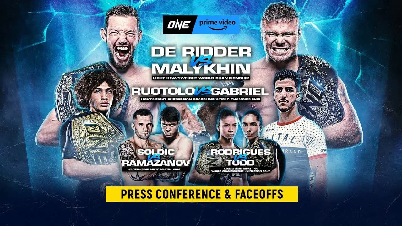 ONE on Prime Video 5: De Ridder vs. Malykhin Press Conference