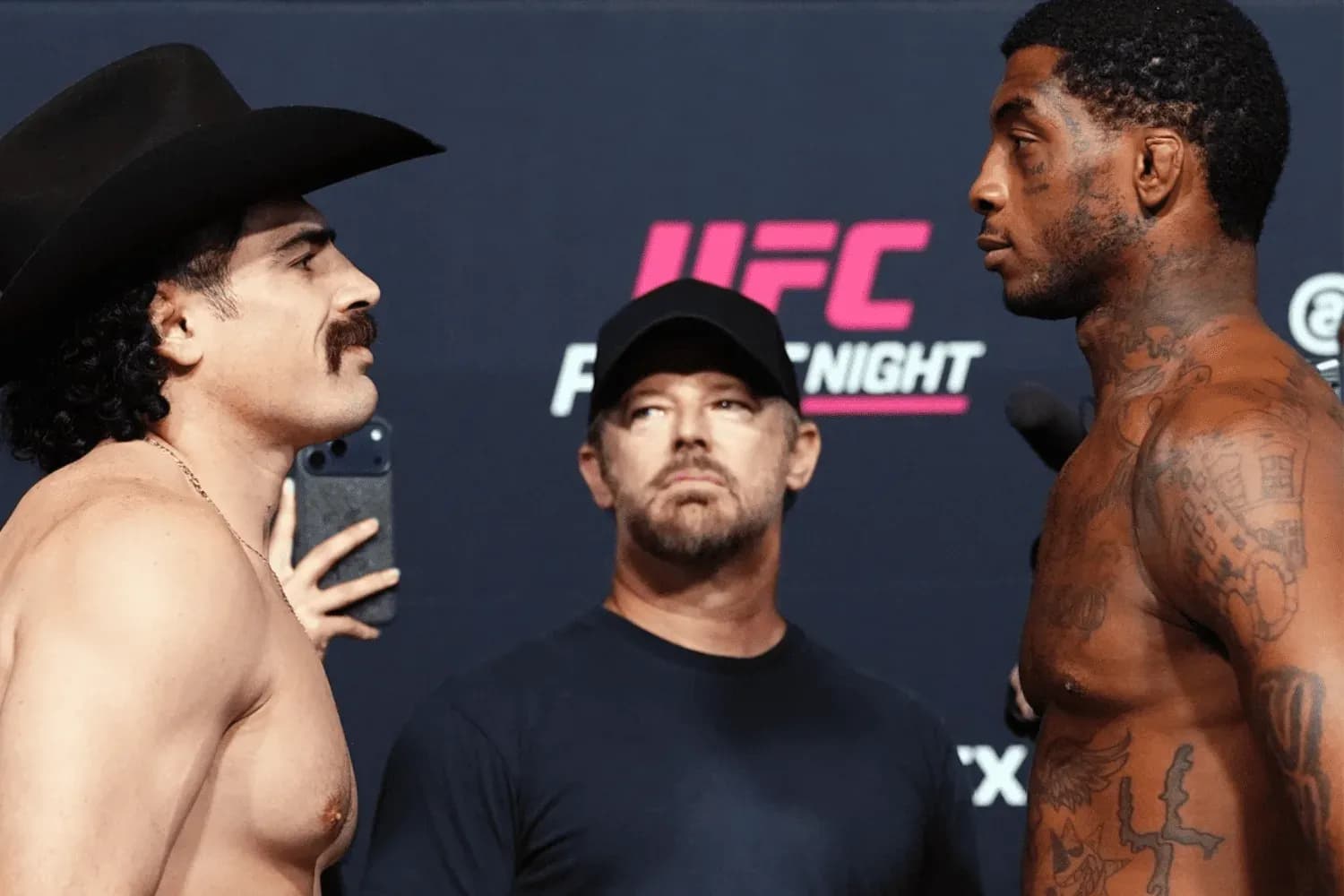 Luis Hernandez (left) faces off against Sedriques Dumas (right)