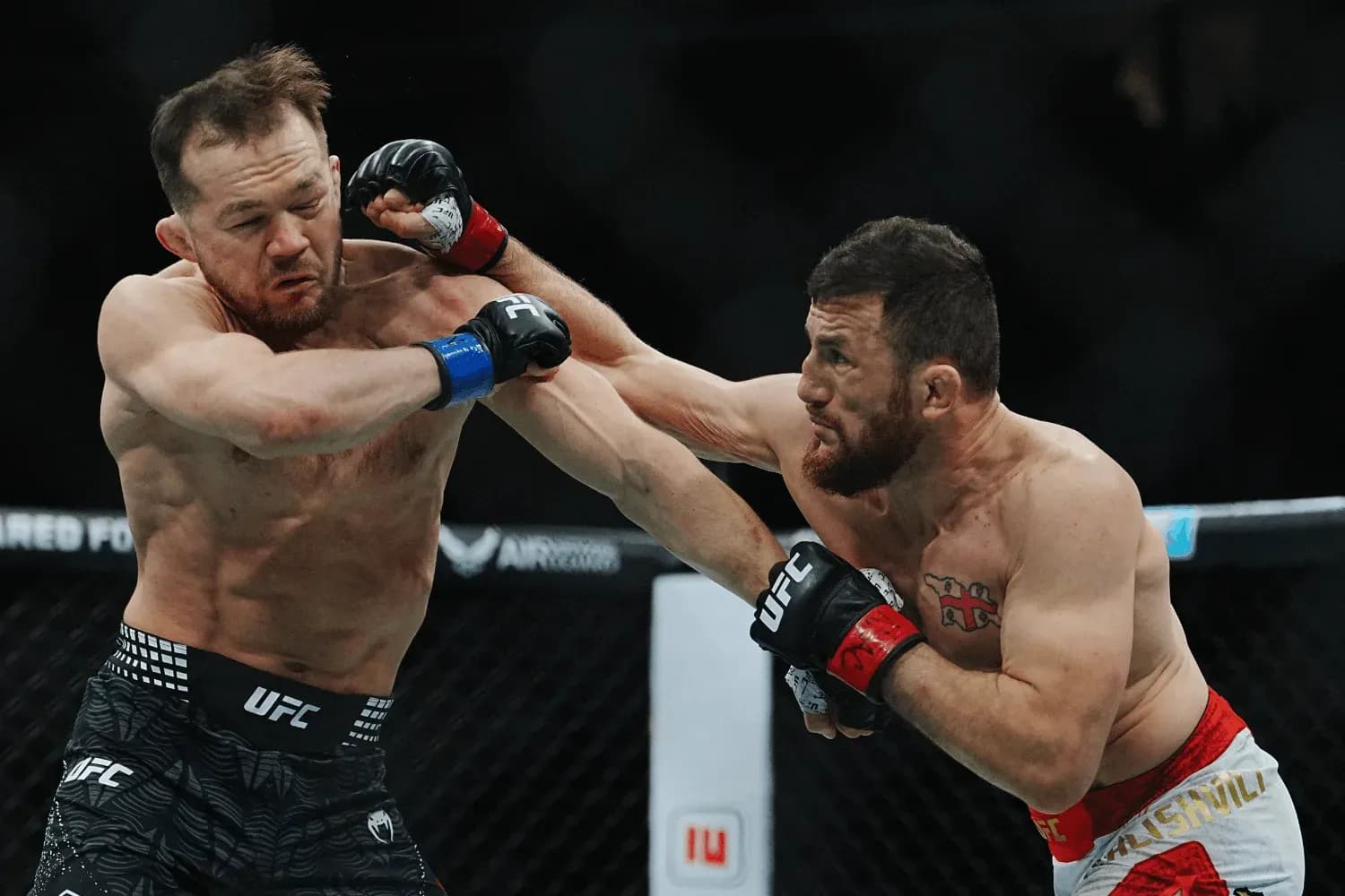 Merab Dvalishivili and Petr Yan meet in the octagon for a 5-round Championship bout at UFC 323
