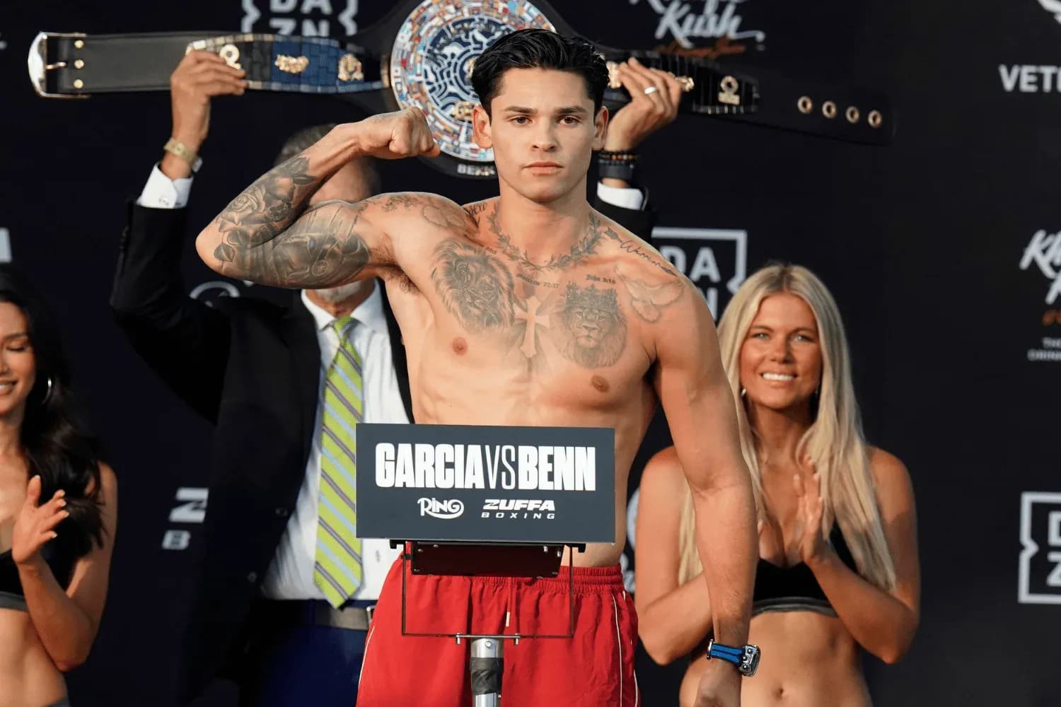 Ryan Garcia weighs in ahead of the Garcia vs. Benn fight