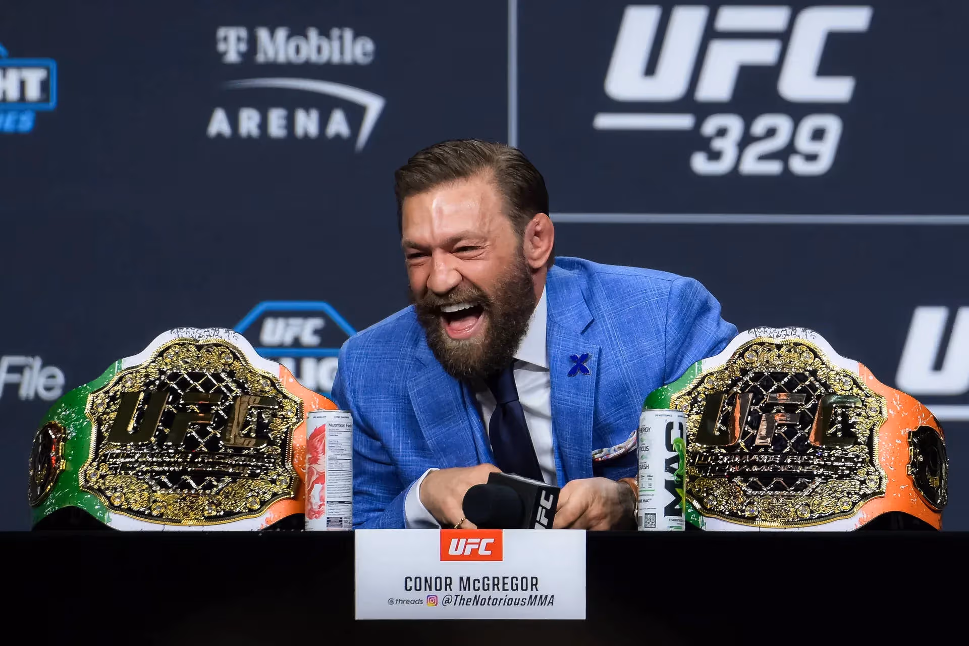 Conor McGregor goes off on Max Holloway after UFC 329 return went wrong.