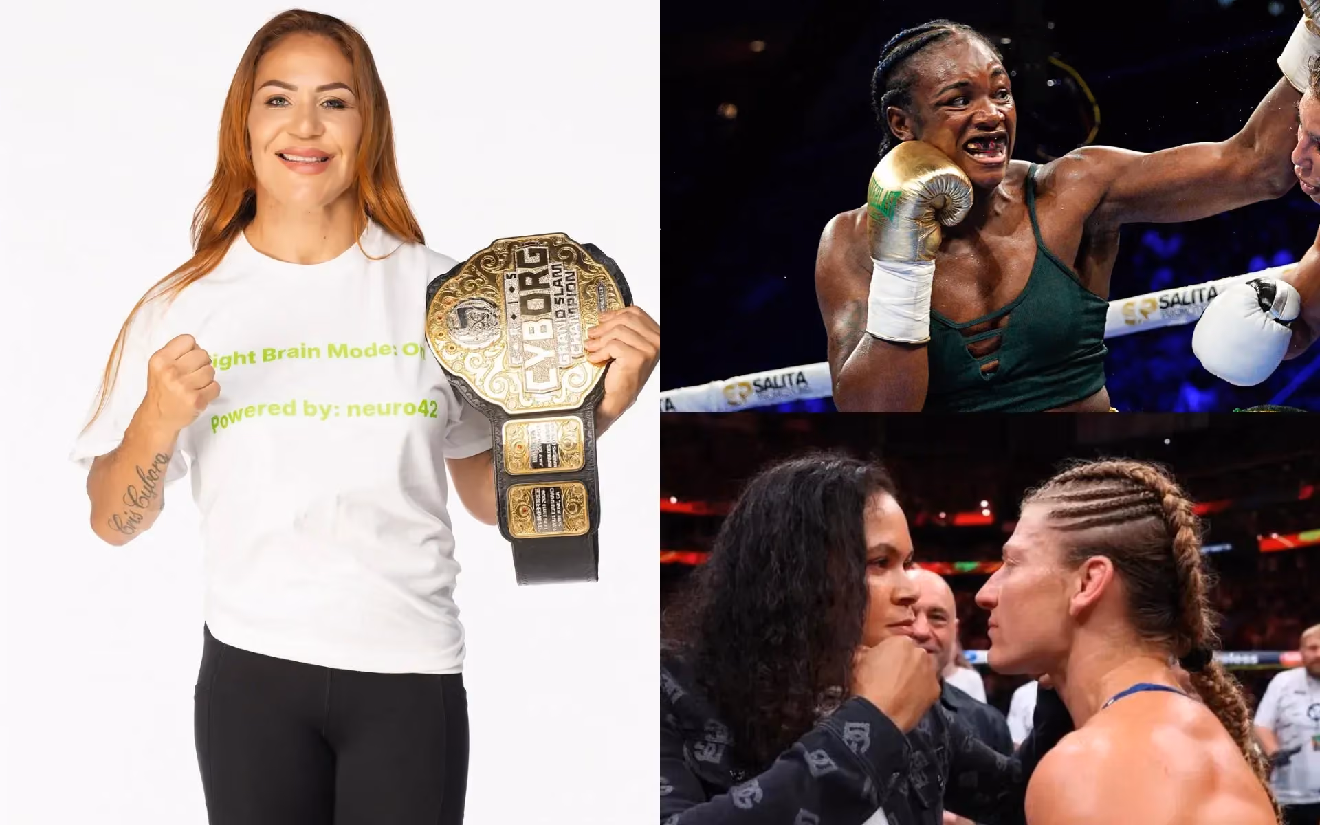 Cris Cyborg is beheld as one of the greatest in combat sports history; among her notable rivals are boxer Claressa Shields and MMA fighters Amanda Nunes and Kayla Harrison.