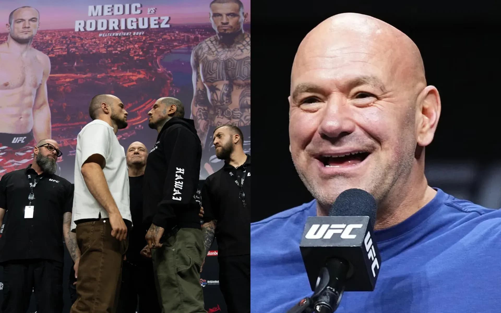 Dana White had some harsh criticism for a reporter at UFC Belgrade