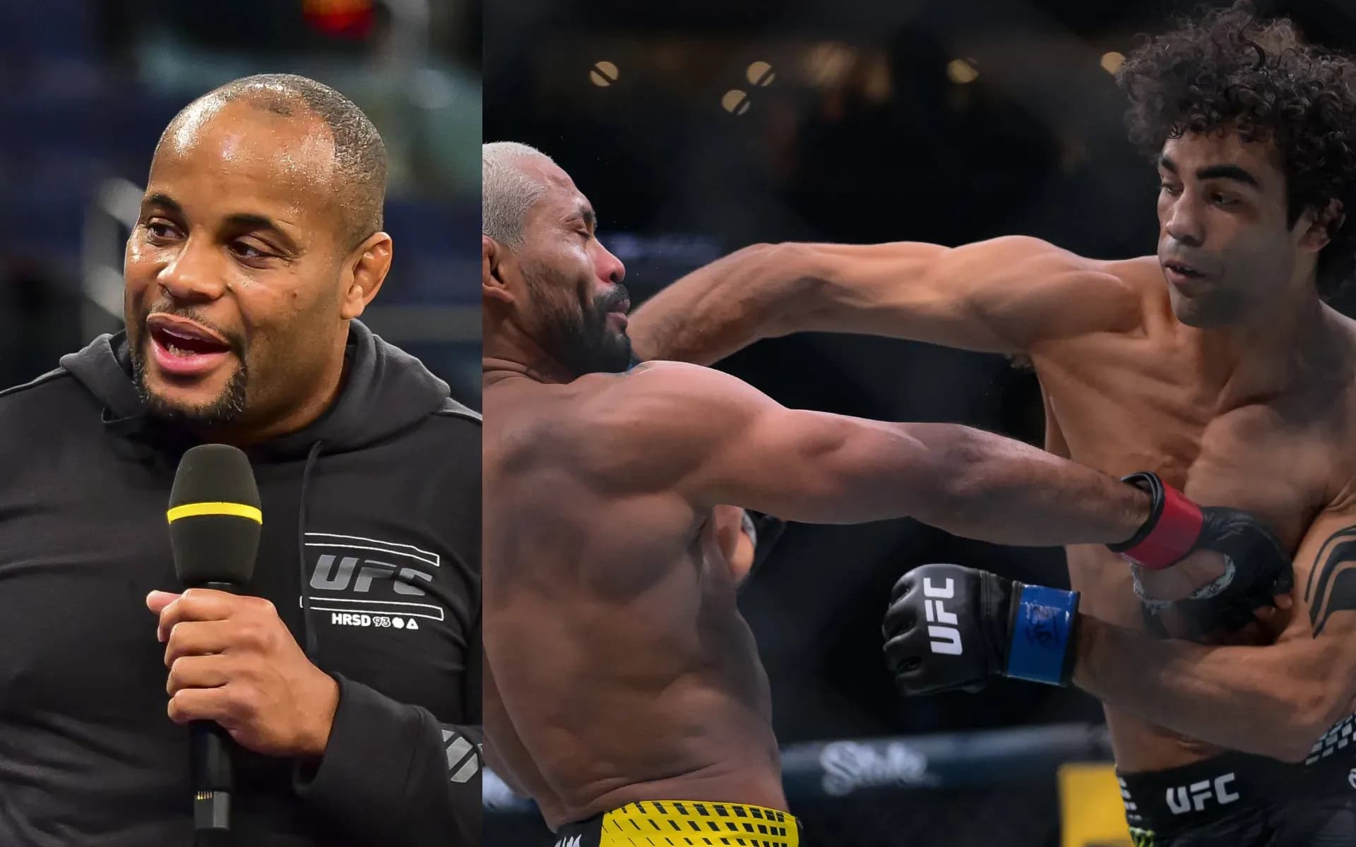 Daniel Cormier, Deiveson Figueiredo and Payton Talbott