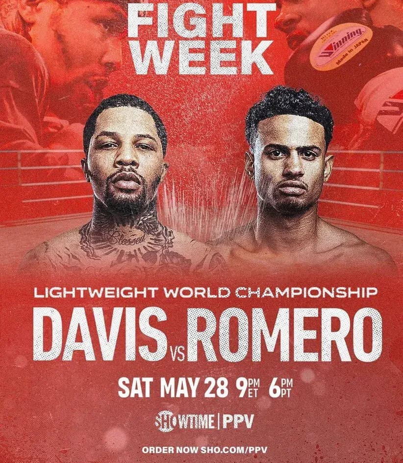 Davis vs. Romero (Image via Showtime Boxing)