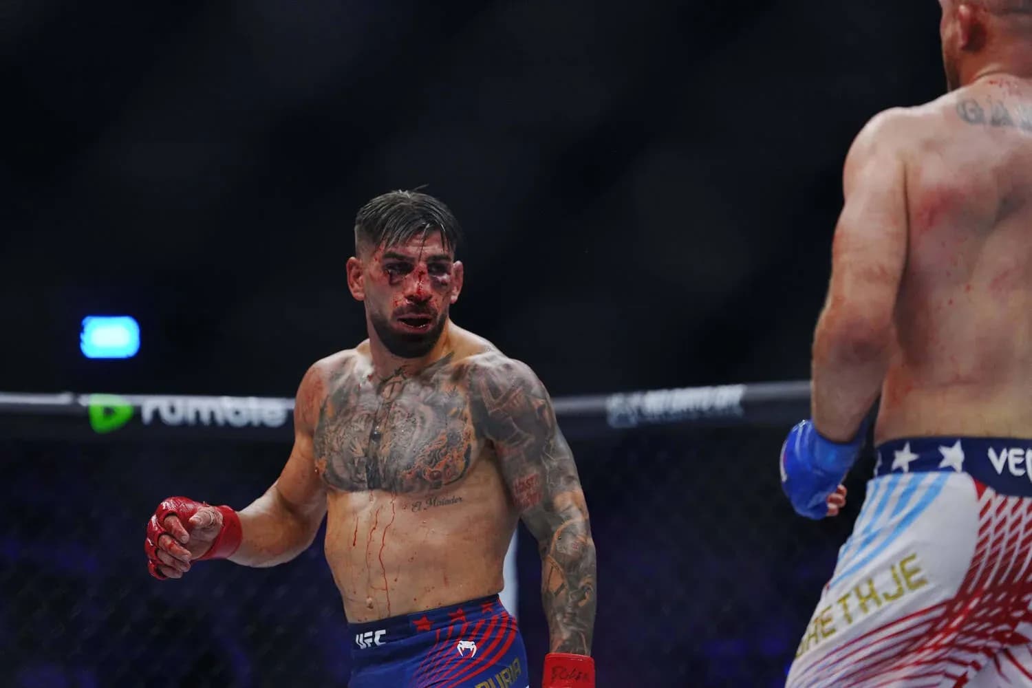 Former UFC champion Ilia Topuria against Justin Gaethje