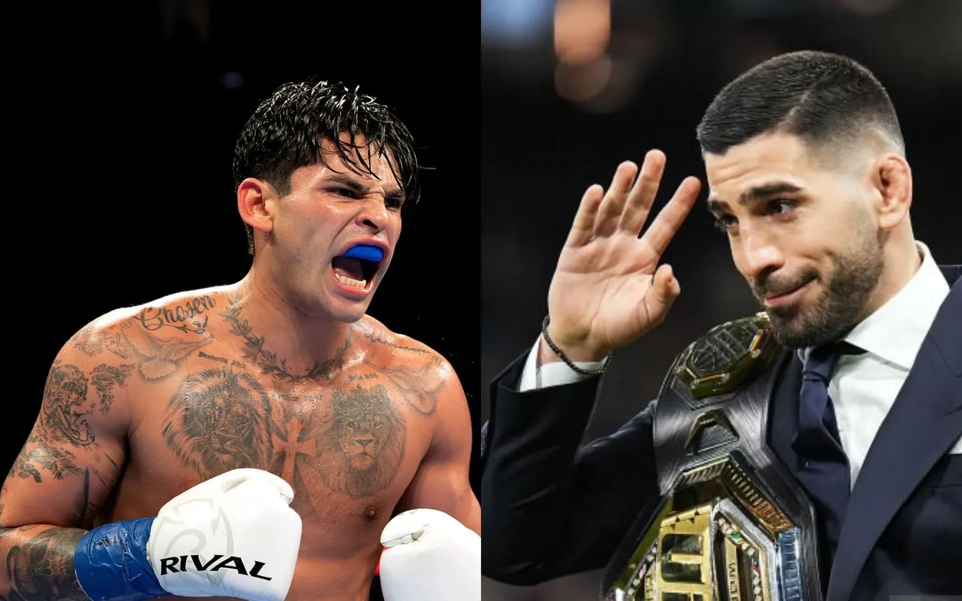 Ryan Garcia and Ilia Topuria engaged in a war of words against one another.