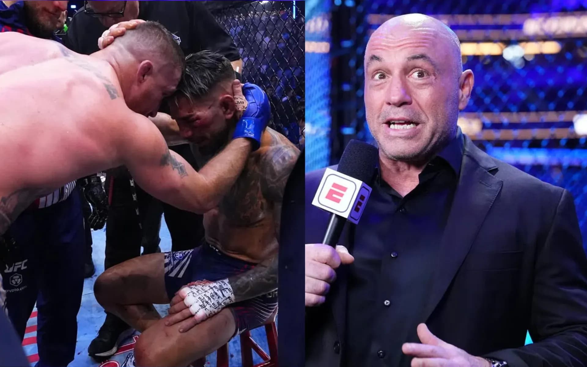 Joe Rogan was all praise for Justin Gaethje and Ilia Topuria