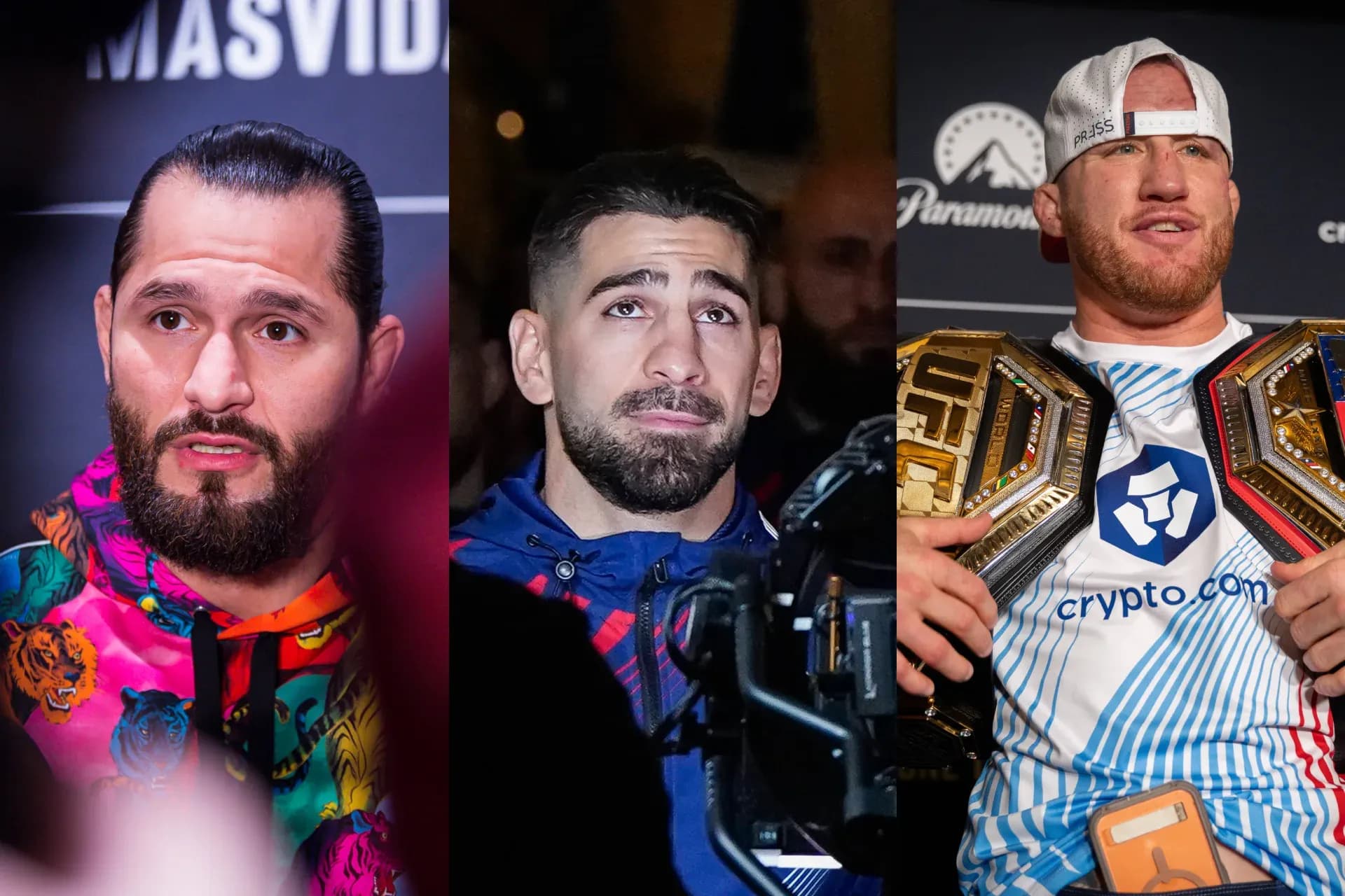 Jorge Masvidal, Ilia Topuria and Justin Gaethje