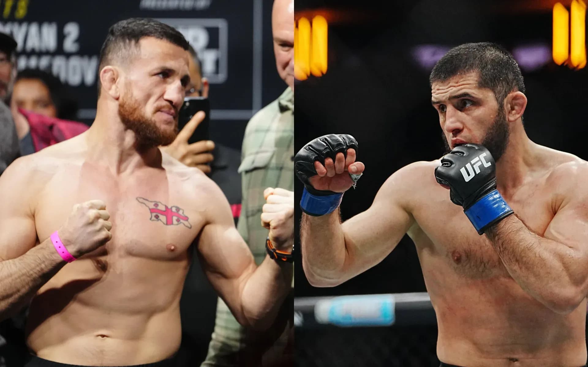 Merab Dvalishvili and Islam Makhachev