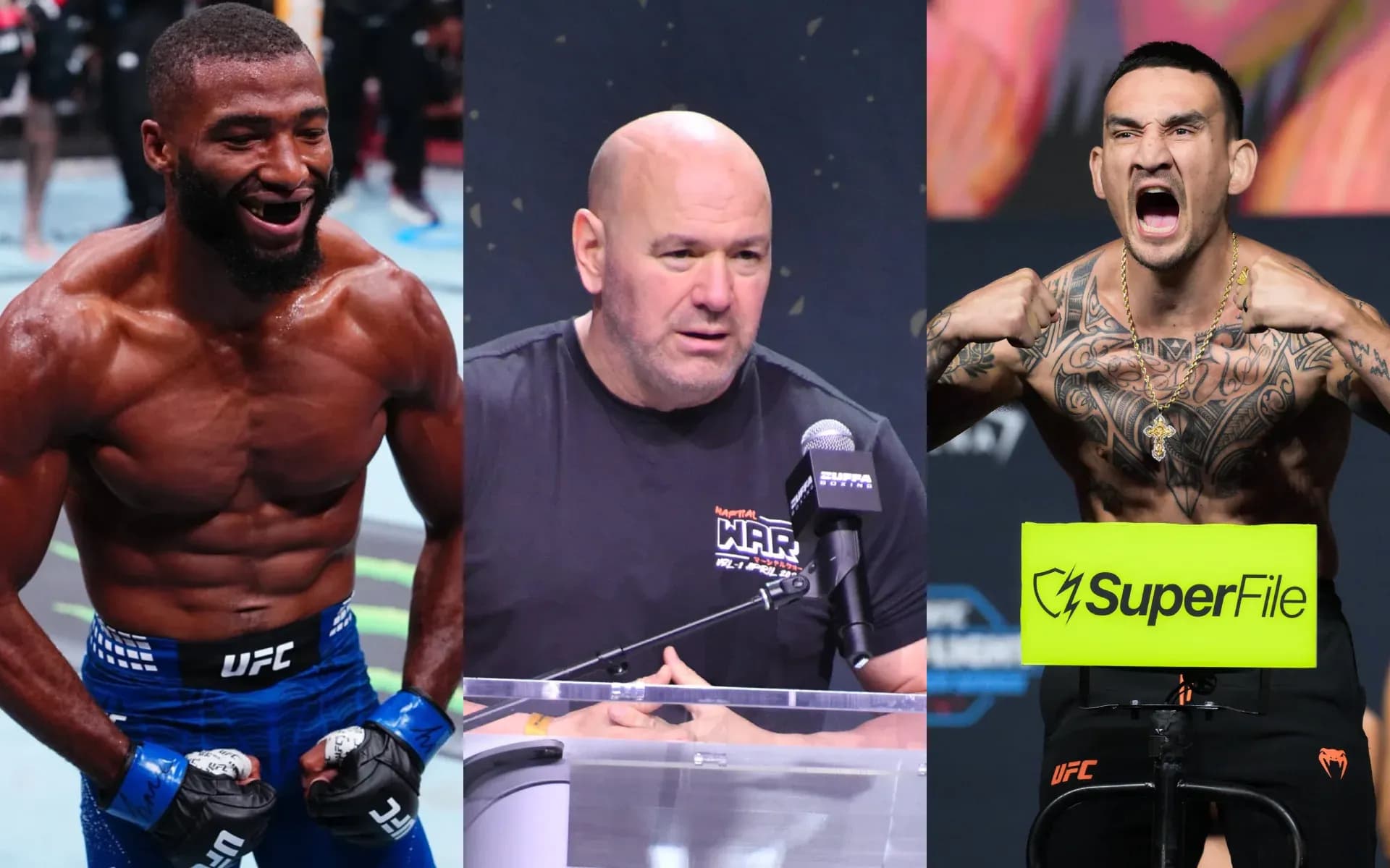 Salahdine Parnasse, Dana Whie. and Max Holloway