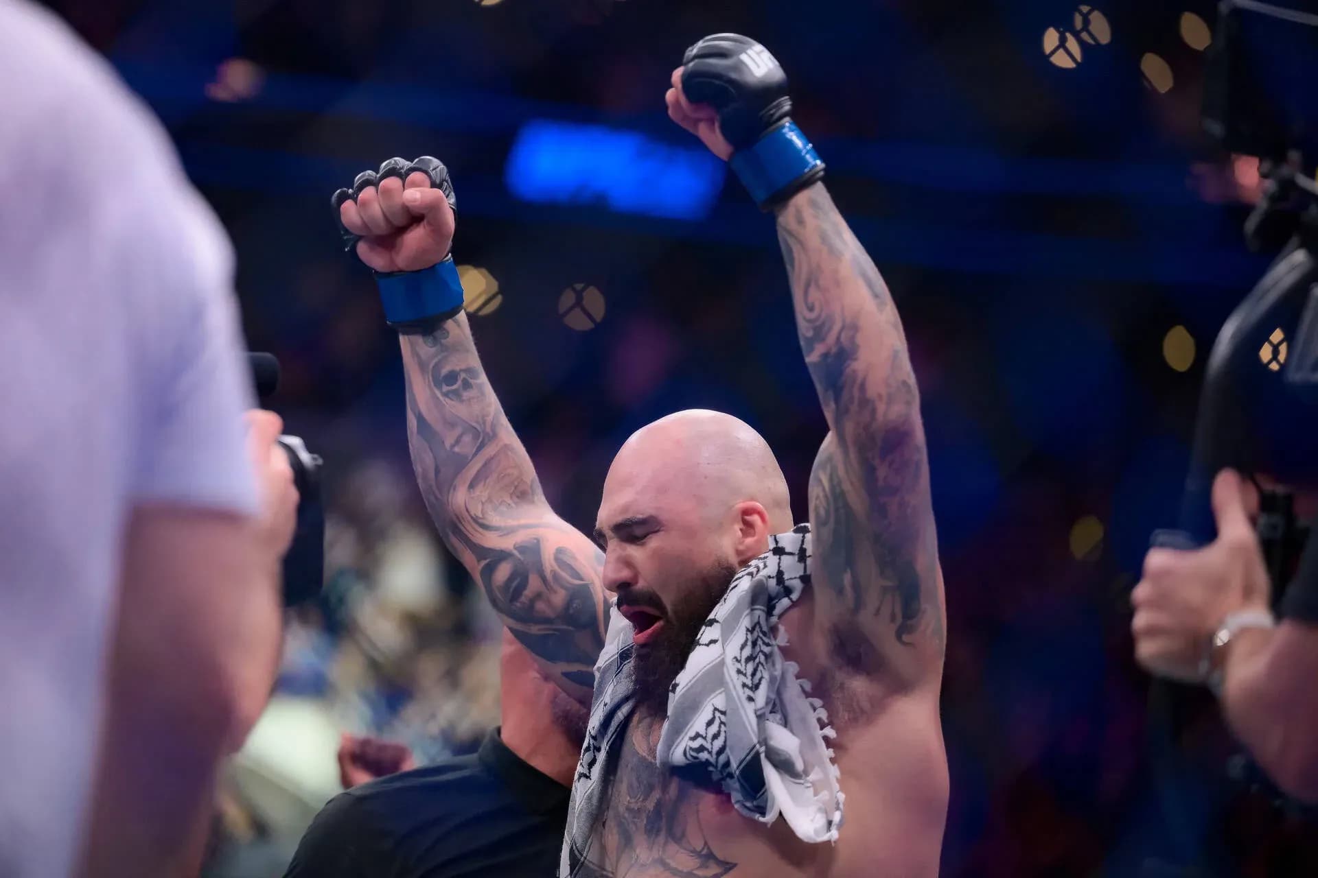Sean Sharaf drops emotional reaction after his UFC 331 upset win