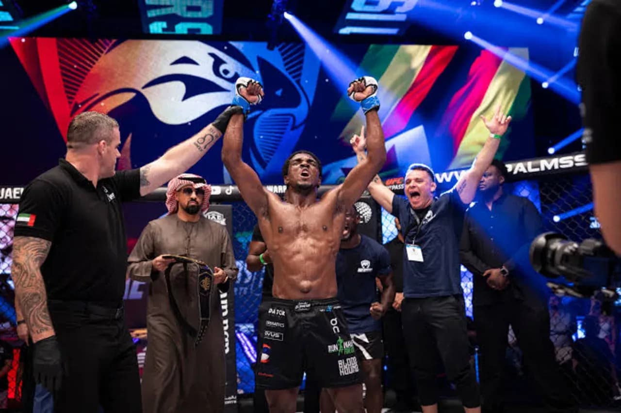 Sylvester Chipfumbu at UAE Warriors 61 (July 23, 2025)