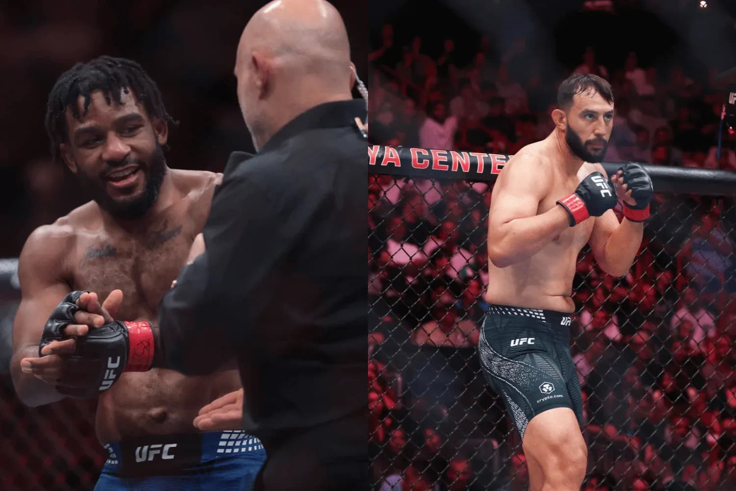 Jacobe Smith (left) and Dominick Reyes (right)