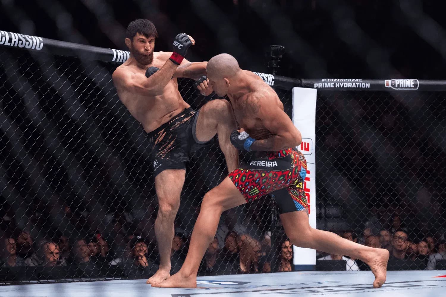 ALEX PEREIRA defeats MAGOMED ANKALAEV by TKO (Strikes) at 1:20 of Round 1 during UFC 320