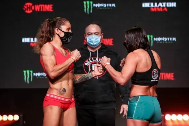 Liz Carmouche vs. Vanessa Porto - Bellator 256 weigh-in results