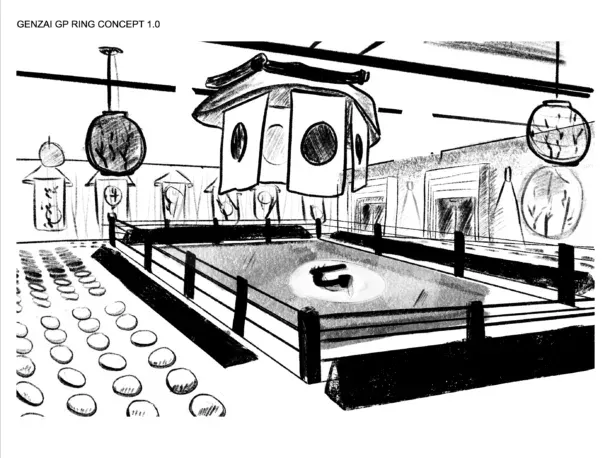 Genzai Freestyle Fighting Ring Concept